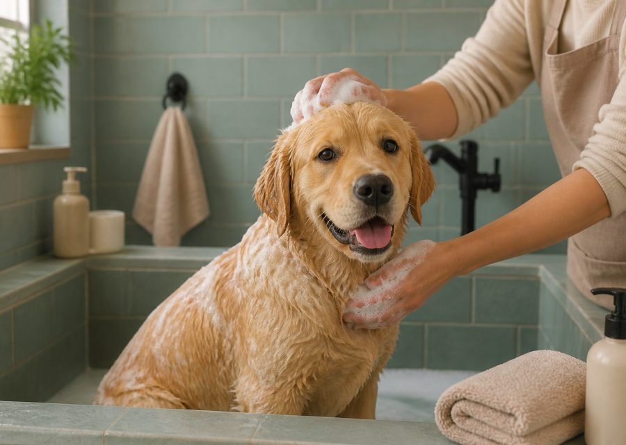 Bien laver son chien : étapes et conseils pelage sain
