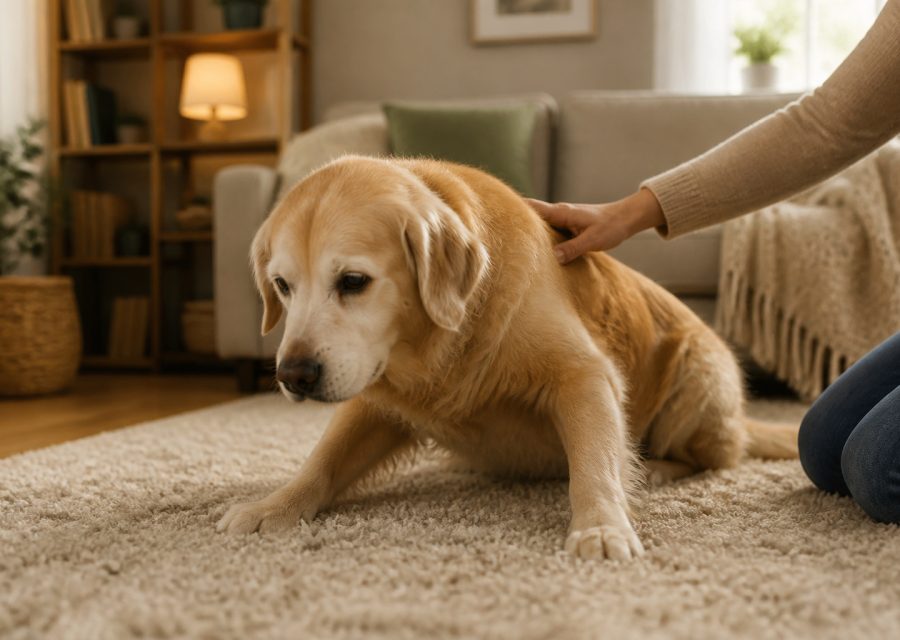 Chien difficulté se lever : causes, signes et solutions