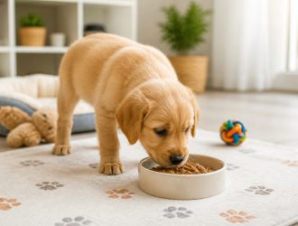 Sevrage du jeune chien : transition et développement
