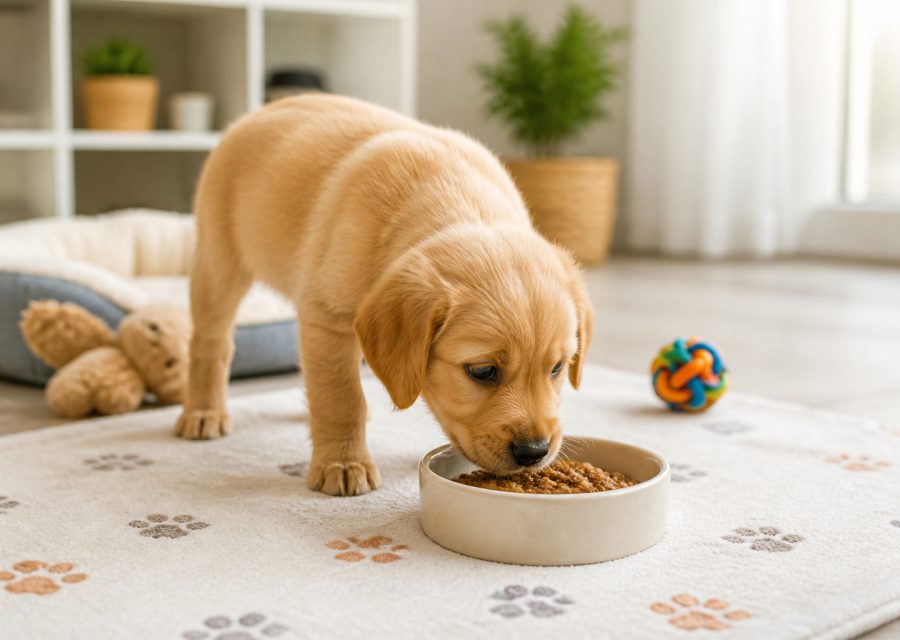 Sevrage du jeune chien : transition et développement