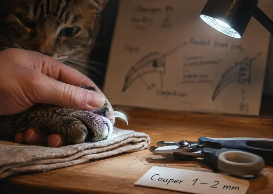 Couper les griffes d’un chat sans toucher la pulpe : les repères à connaître