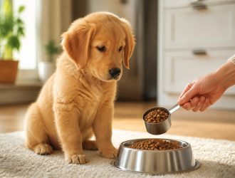 Quantité de croquettes pour chiot : bien la calculer